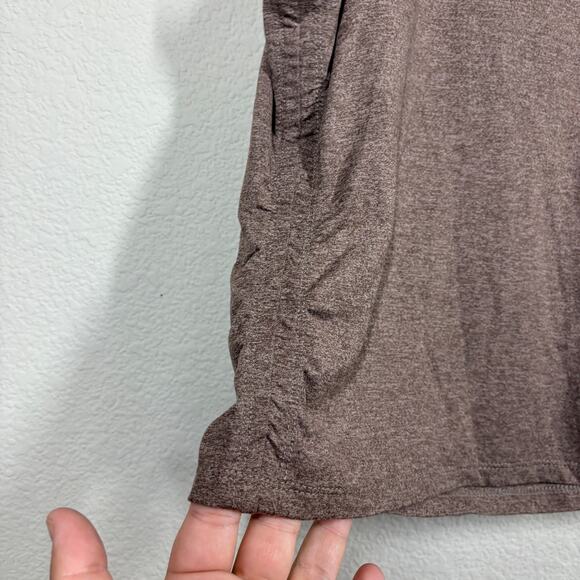 Zobha Size Large Saydee Tank Top Brown Cinched Side Crew Neck Pullover Stretch - Picture 3 of 8